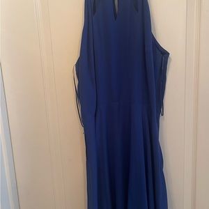 Express Blue Mini Skater Dress